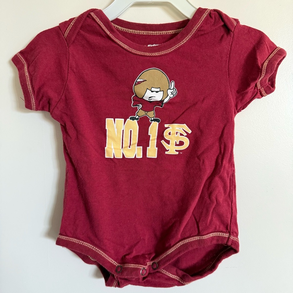 Set of 2 FSU Pro Edge Onesies - 12 months
